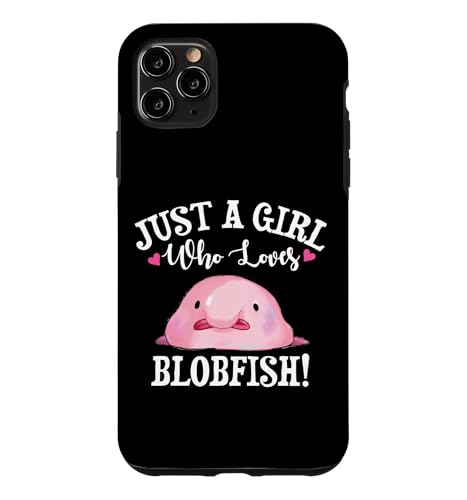 Funny Womens Kids Just A Girl Who Loves Blobfish Lover �X�}�z�P�[�X iPhone 11 Pro Max �p