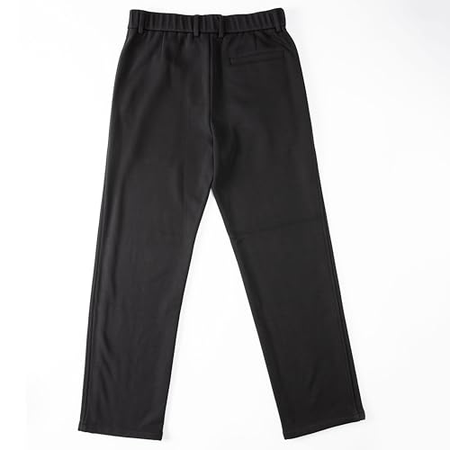 Men's Thermal Straight Leg Dress Pants, Classic Fit, Black2