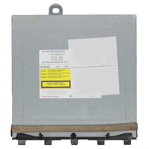 Hoppipola Para Microsoft para unidad de DVD xbox DG-6M1S/DG-6M5S para unidad de disco Blu-ray para xbox S/X carcasa de metal de repuesto para juegos y películas (S Slim DG-6M5S)