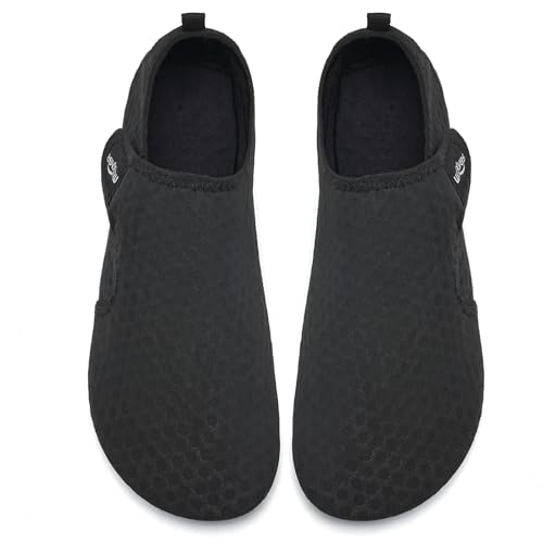 Image of WateLves Water Shoes for Women Men Swim Beach Aqua Socks Quick Dry Barefoot House Slippers Travel Shoes with Adjustable Magic Tape for Pool Diving Boating Yoga Surf