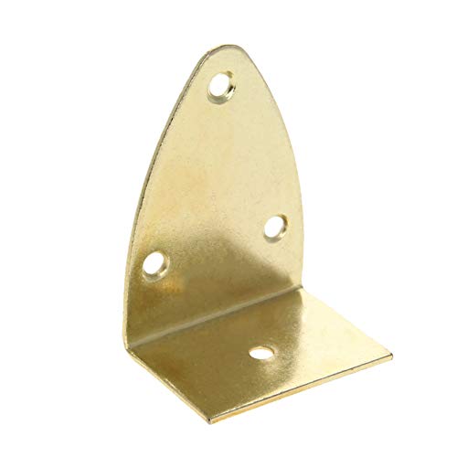 Image of MroMax Picture Photo Frame Metal Brace Bracket Hanger Gold Tone 27 x 26 x 42mm /1.06 x 1.02 x 1.65-inch Large 10pcs