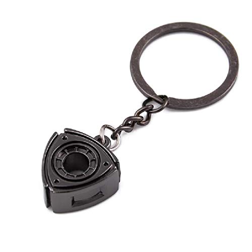 buwei Llavero giratorio Wankel Motor Rotor para RX7 RX8 2 3 6 Atenza Axela Llavero Turbo Accesorios Piezas Llavero Turbo, Negro, talla única