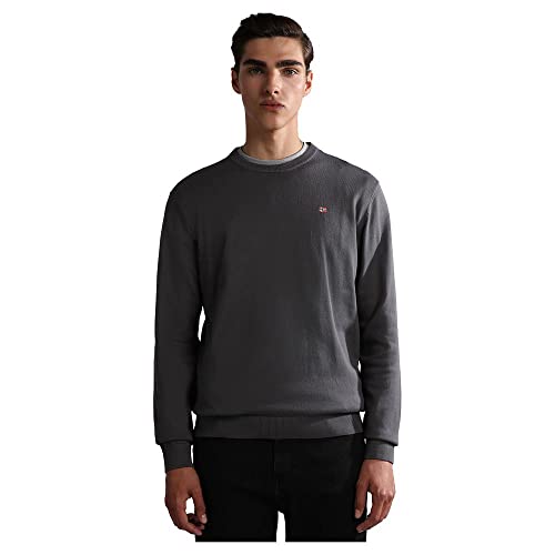 Pull gris Napapijri Droz 4 fini les tricots froids sans forme avec cette maille