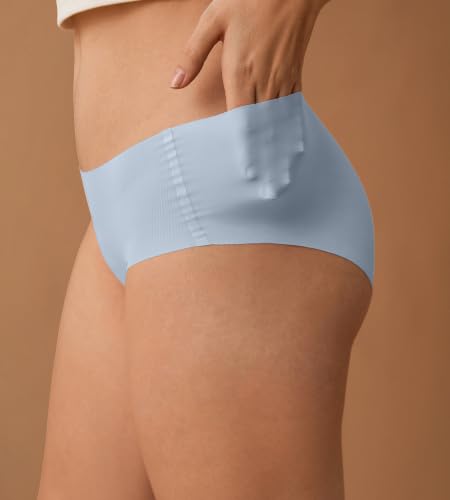 Image of SHARICCA Womens Seamless Underwear Nuage No Show Hipster Panties 5 Pack
