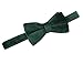 100% Silk Velvet Bowties for Men-Pretied Bow Ties-Wedding-Prom-Formal (Emerald Green)
