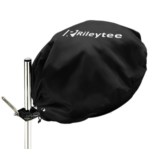 Rileytee CYSKZ-013-HEIS Boat Grill Cover,Outdoor 600D Heavy Duty Waterproof Anti-Uv Grill Cover For Magma Party Size Marine Kettle Gas Grill A10-215,Marine Kettle A10-217-3,Marine Kettle Charcoal Grill A10-114,Black cover