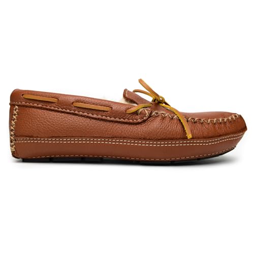 Image of Minnetonka Men's Sheepskin Moose Slipper