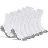 LMHCISO Mens Work Socks 6 Pack, Crew Long, Light...