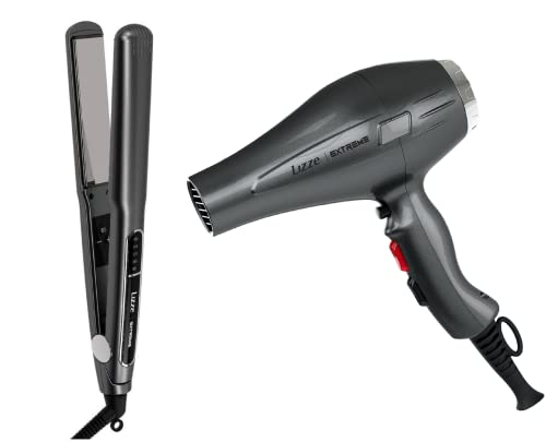 Kit Prancha + Secador de Cabelo Profissional - Extreme Lizze Voltagem:220V