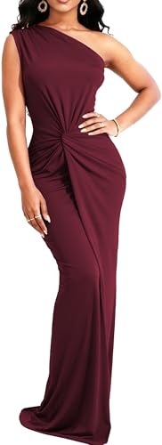 Image of SxClub Formal Dress for Women Cocktail Sexy Bodycon Sleeveless Evening Party Floor Length Long Prom Dresses