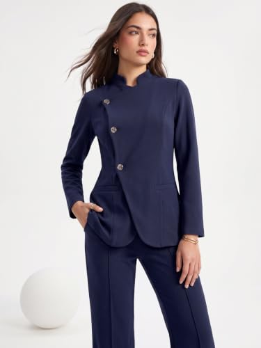 Image of Selvia Women's Full Sleeve Blazer Top with Trouser Co-Ord Set, Co ord Set for Women Stylish