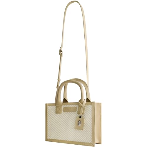 Bolso Tote para mujer con diseño tejido y asa ajustable miniatura 1