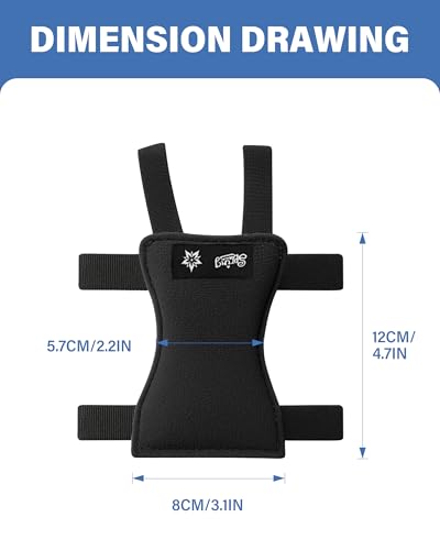 SPRING SEAON Unterarmgehstützen Griffpolster – Weiche Schaumstoff Handpolster für Krücken, Rutschfest & Bequem, Schmerzlinderung beim Gehen, Universal passend für Unterarmkrücken, 2 Stück