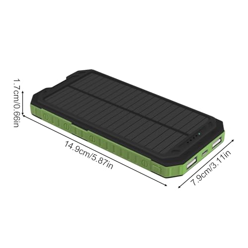 Carcasa de Cargador Solar con brújula y luz para senderismo 6
