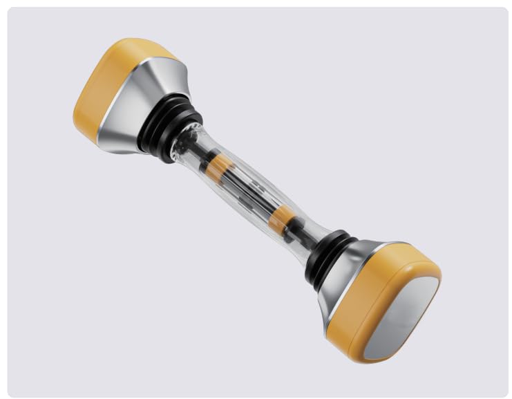 LILOOVKE 6ポンドスイングダンベル プロのフィットネスハンディダンベル 調整可能なスイング振幅 セルフバランス ダイナミックトレーニング 転がり防止と滑り止め 家庭用 全身シェイプアップ 筋力トレーニング