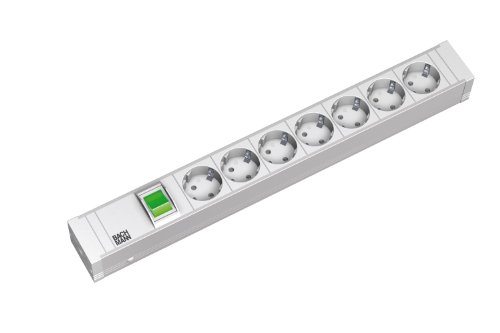 Preisvergleich Produktbild Bachmann 2382338 333.000 Steckdosenleiste 7-Fach, grau