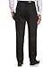 Haggar mens Work To Weekend Khaki Classic Fit No Iron Hidden Expandable Waistband Pleated Front Pant, Black, 40x30