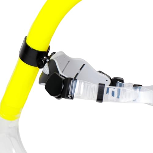 Image of AIRAVAT Front Snorkel Tuna,Dive Mask Easy-Breath Free Diving Snorkel for Snorkeling Scuba Diving Freediving Swimming (Yellow)