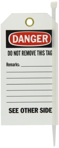 Étiquettes Danger Brady en polyester B-851 haute résistance pour balisage de sécurité industriel