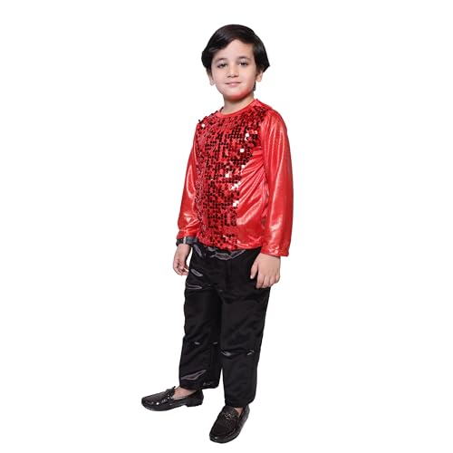 Image of Kaku Fancy Dresses Lycra T-Shirt For Kids, Dance Costume For Boy & Girls