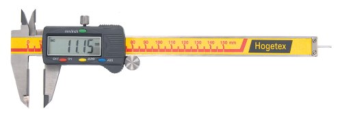 Digital-Messschieber mit Gross-LCD, HM-Messflächen+Runde Messstift