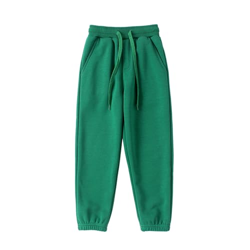 Kids Unisex Plain Sweatpants Comfy Drawstring Casual Jogger Pants Elastic Waist Active Pants for Boys Or Girls
