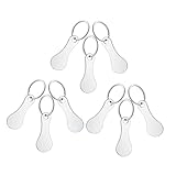 Artibetter 9個 ステンレス製ショッピングカートトークン 収納便利なカート用コインホルダー キーチェーン付き 紛失防止機能付き スーパー食料