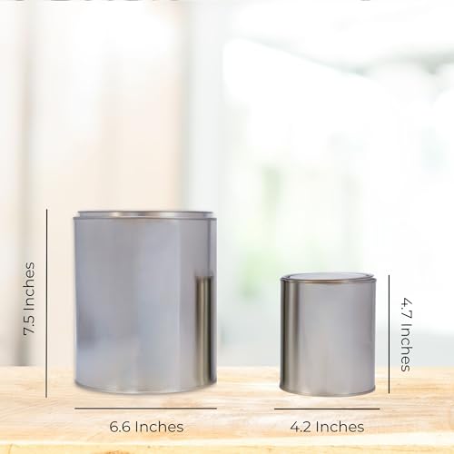 Latas de pintura de metal Cornucopia en pack combinado de acero resistente 7