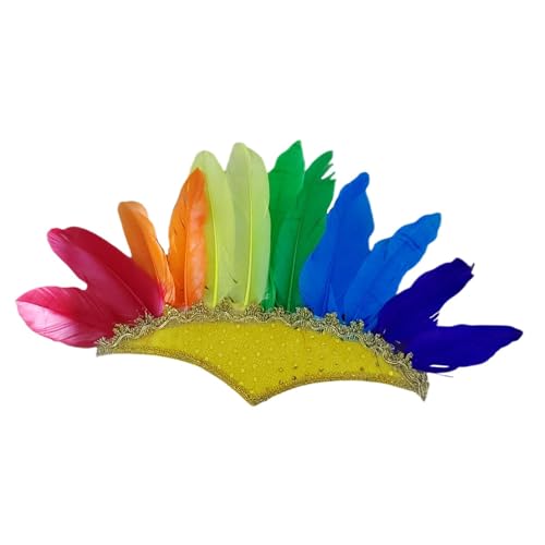 Qianly de Penas Elegante para Ocasiões Festivas, multicolorido