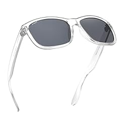 Clear Frame Black Lens