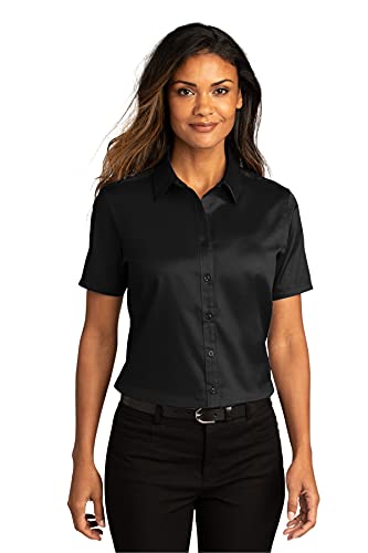 Port Authority Women's Short Sleeve SuperPro React Twill Button