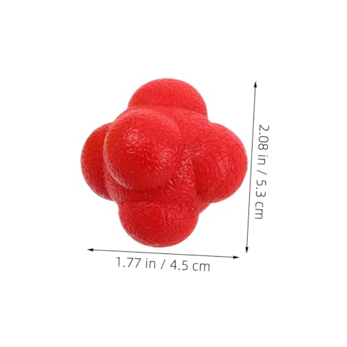 6pcs Balls D'entraînement À Vitesse De Réaction Améliorez Les Réflexes Et La Coordination pour L'agilité des Sports De Fitness Entraînement Élastique Balls De Réaction Élastique – Image 3