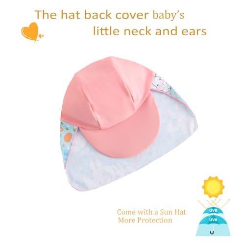 Image of UMELOK Baby Girl Swimsuit Infant UPF 50+ Bathing Suit Size Months