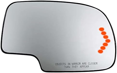 APA Replacement Mirror Glass for 2003-2007 SILVERADO SIERRA TAHOE YUKON AVALANCHE ESCALADE Power Heated with LED Signal Passenger Right Side