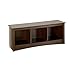Espresso Cubbie Bench