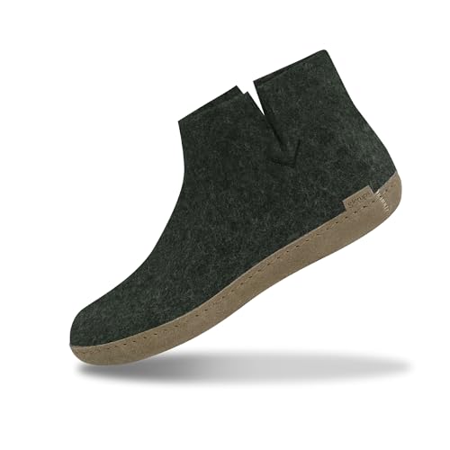 Glerups 100% quality wool mix Slipper with leather sole - Unisex Slip-on
