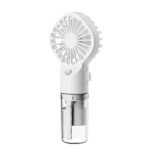 Ventilador de nebulización portátil silencioso con 4 velocidades USB para oficina, hogar, viajes, ventilador de refrigeración silencioso para el hogar y el dormitorio
