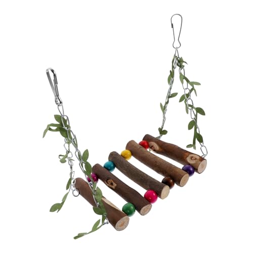 Mikikit Bird Swing for Parrots Parrot Accessories Natural Plaything for Birds Exercise and Playtime Present