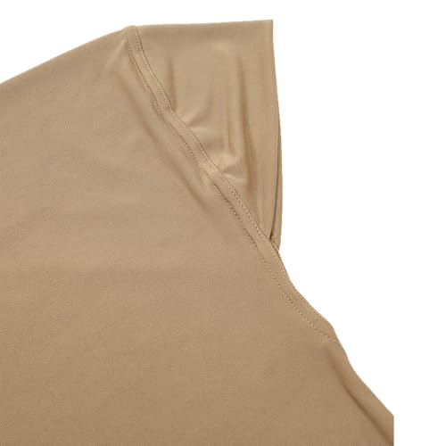 Yeieeo Modest Muslim Islamic Ramadan Hijab Scarf Soft Lightweight Rayon Hijab Long Scarf(Khaki)3