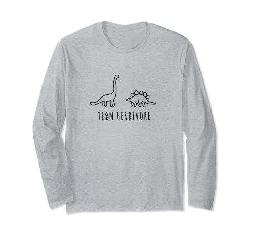 TEAM HERBIVORE Veganer Vegetarier Design Manga Larga