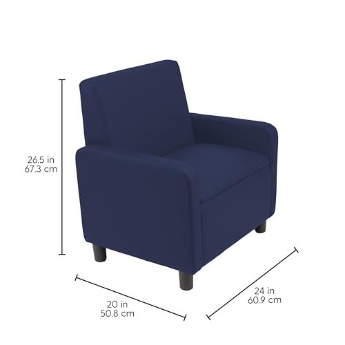Image of FDP Kid Comfort Collective Modular Club Chair with Arms - Navy