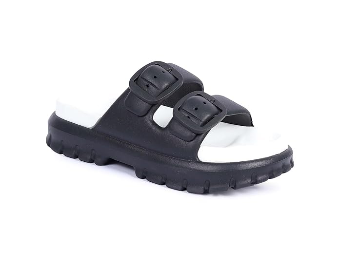 Image of Richmen Women Adjustable Open Toe Slide Sandals Flip Flops EVA Summer Slippers Non-Slip Buckle Clog Mules for Girls
