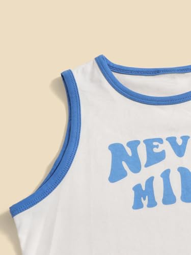 SHENHE Girl's Letter Print Cropped Tank Top Sleeveless Contrast Binding Crop Tops4