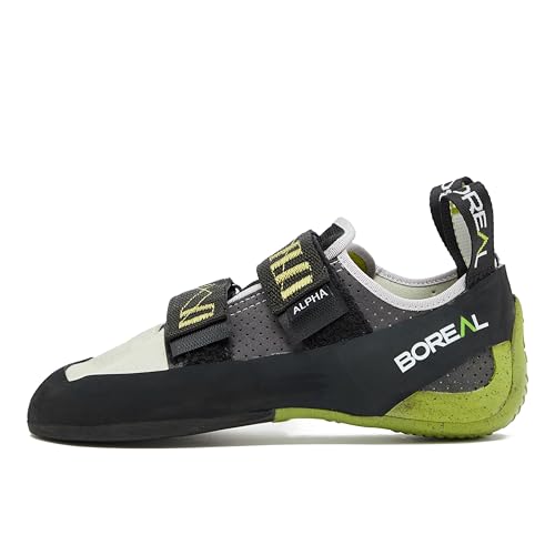 Boreal Zapatos de escalada Alpha para mujer, para cursos de escalada, entrenamiento interior y exterior, y rutas largas, Grafito Blanco, 38 EU