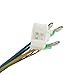 Tissting Electric Scooter Motor Wire Harness - 2.5mm Copper Core Cable for 10in Hub Motor 1200W, Universal E-Scooter Replacement Part, High Sensitivity & Easy Installation