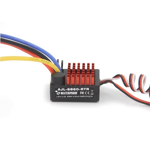 RC Car 60A Brushed ESC Electric Speed Controller 6V/3A BEC 2-3S for RC Car Vehicles Boat Tank Model