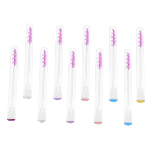 PartyKindom Eyelash Mascara Brush Decorative Diamonds Portable Eyelash Extension Tool Random