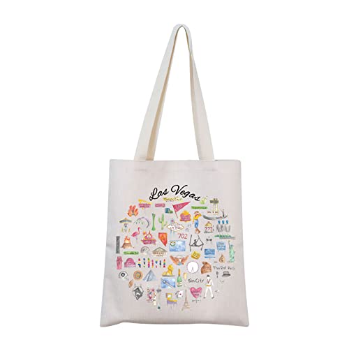 MNIGIU Las Vegas Tote Bag Las Vegas Souvenir Gift Las Vegas Travel Bag Las Vegas Housewarming Gift