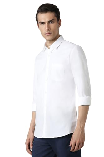 Image of Peter England Men's Premium Stretchable Cotton Solid Casual Shirt