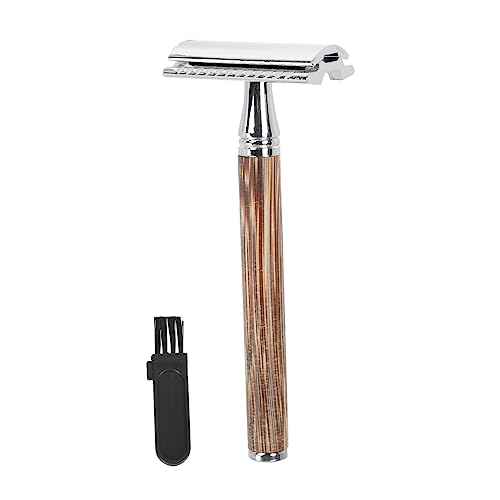 TOVINANNA Vintage Manual Shaver Double-sided Face Razor Safety Razor Beard Trimmer Portable for Men